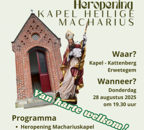 Heropening Machariuskapel flyer 1 © EmVi