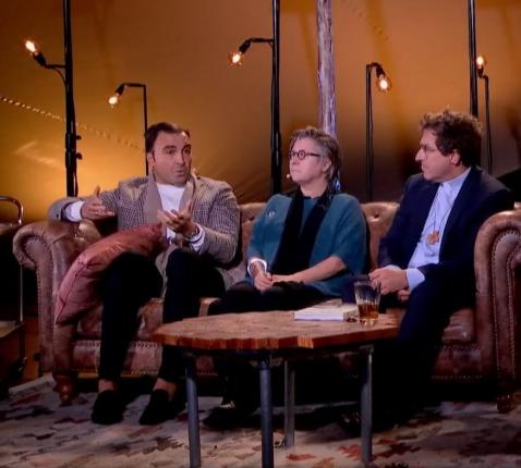 Het panelgesprek tijdens Reveil met bisschop Lode Aerts © Greet Desseyn