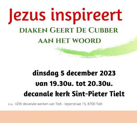 Lezing Jezus inspireert 