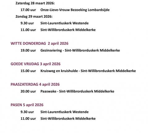 Affiche Goede Week © Luc Vanden Bogaerde