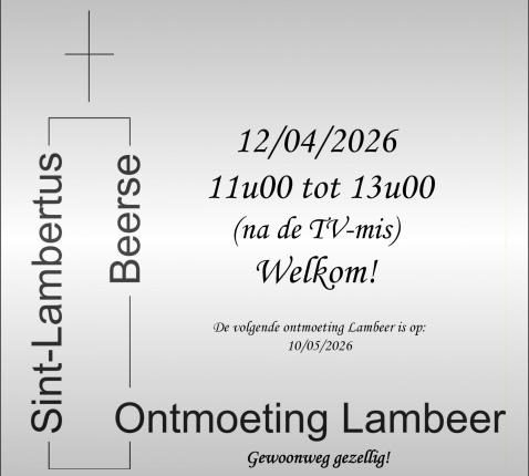 ontmoeting lambeer. 