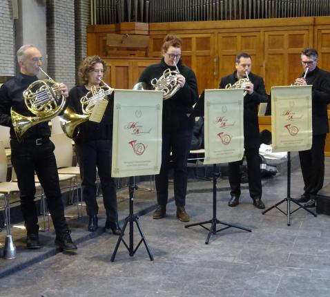 Het ensemble 'The Horn Revival' © Marjo Perry