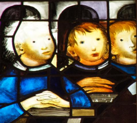 Eerste communie uit glasramen Sint Martinus Retie © Frank De Ceulaer