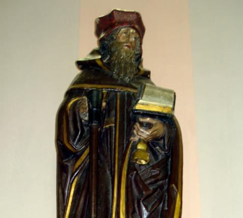 Sint-Antonius Abt, ca. 1510, O.L.V.-Geboortekerk, Oostham (Tessenderlo-Ham) © Roger Verlinden