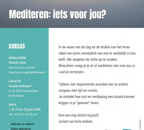 Flyer meditatie 