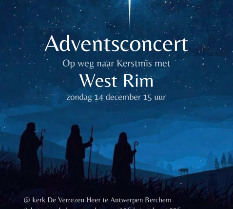 Adventsconcert West Rim 14 dec 2025 - Affiche 