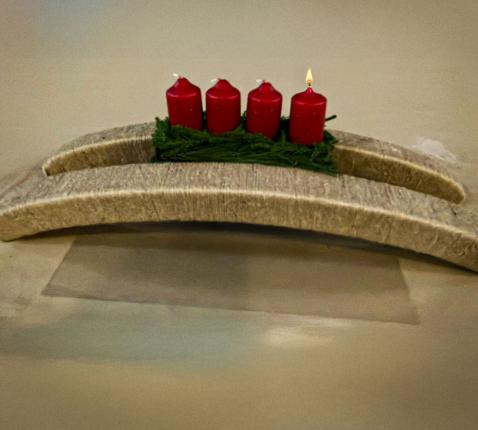 Adventskrans. Ik wil jou een brug zijn...  