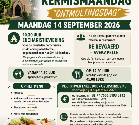 Kermismaandag - Ontmoetingsdag © PVC
