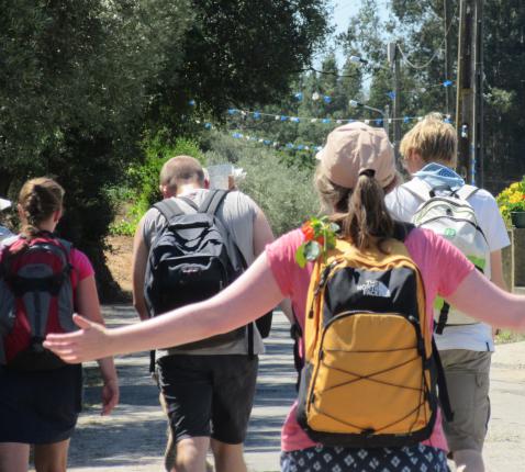 Pelgrimstocht naar Fatima. © IJD-Jongerenpastoraal Vlaanderen, foto: Annelies Debeerst