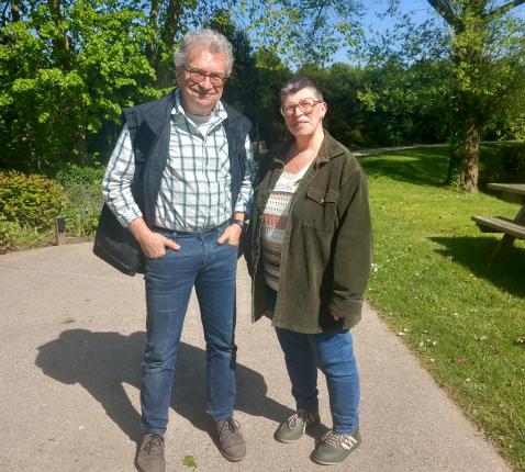 Bart Soens en Nele Valcke © dienst zorgpastoraat bisdom Brugge