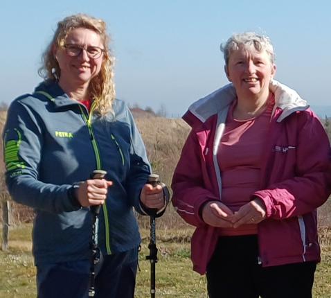 Bavostappers Petra Mussche (links) en Conny Van Achte (rechts) © PM
