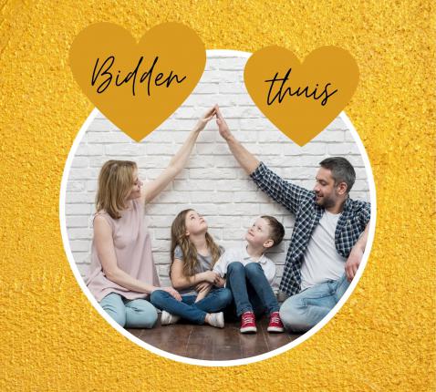 Bidden thuis