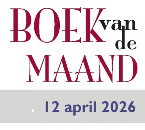 Boek van de maand april 2026 © Logo Boek van de Maand - Dries De Bakker