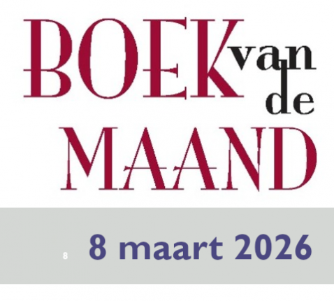 Boek van de maand maart 2026 © Logo Boek van de Maand - Dries De Bakker
