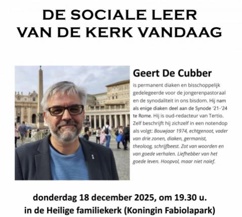 Sociale leer van de Kerk Geert De Cubber 