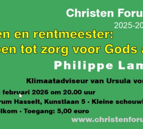 Lezing © Christen Forum