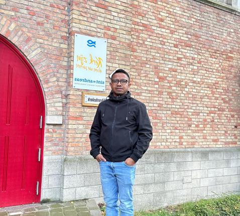 Cirilo aan kerk Middelkerke © Jo Broucke