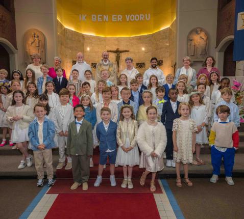 De eerste communie op 25 mei 2025 © Wim Duysburgh