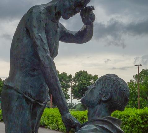 Franciscus en de melaatse © TAU - Leen Aelbers