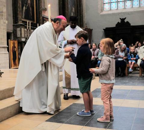 Pauselijke nuntius Mgr Franco Coppola op bezoek in Sint-Kwinten © Pastorale zone Leuven aan de Dijle