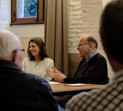 Geertruicafé met prof. Bénédicte Lemmelijn, decaan van de faculteit Theologie en Religiewetenschappen van de KU Leuven en lid van de Pauselijke Bijbelcommissie © Pastorale zone Leuven aan de Dijle