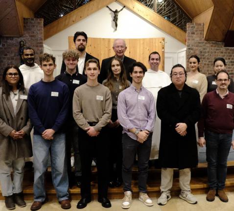 De Leuvense en Kraainemse catechumenen samen met bisschop Vanhoutte © Pastorale zone Leuven aan de Dijle