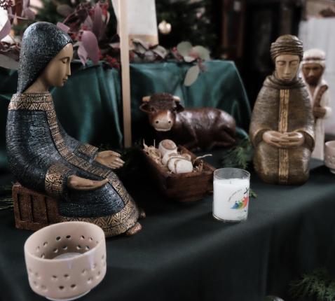 Kerststal in de Sint-Kwintenskerk te Leuven © Pastorale zone Leuven aan de Dijle