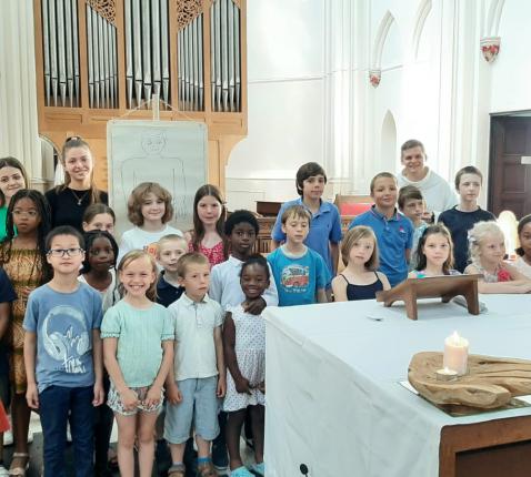 Dankviering communicantjes Strombeek-Bever © Catechesewerking Strombeek-Bever