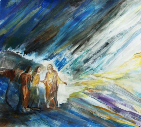 Jezus en de leerlingen na de verrijzenis © Pia Foierl - Image