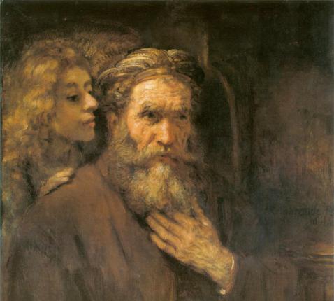 Apostel en evangelist Matteüs, Rembrandt Harmensz van Rijn, 1661, Louvre, Parijs © Joachim Schäfer, Ökumenisches Heiligenlexikon