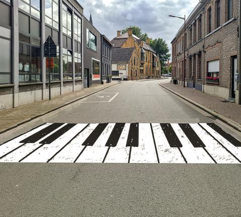 Piano zebrapad 