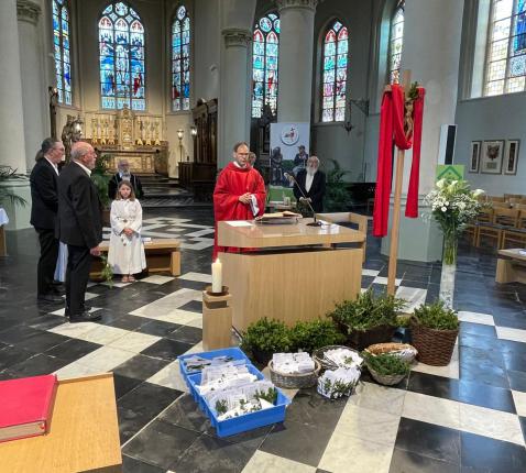 Palmzondag in de Sint-Amanduskerk van Wingene 