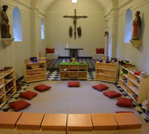 Godly Play in de kapel van Vaalbeek © Hilde Pex
