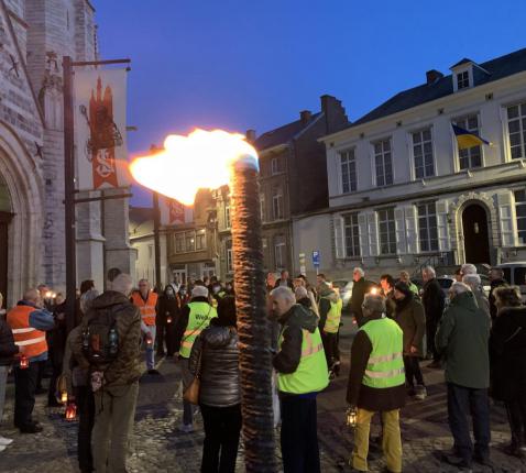 Fakkeltocht voor de vrede 