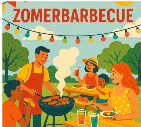 Zomerbarbecue flyer 