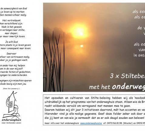 3 x stilte beleven © Onderweghuis
