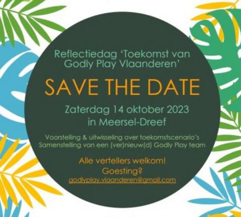 Aankondiging Reflectiedag 'Toekomst van Godly Play Vlaanderen' © Godly Play Vlaanderen