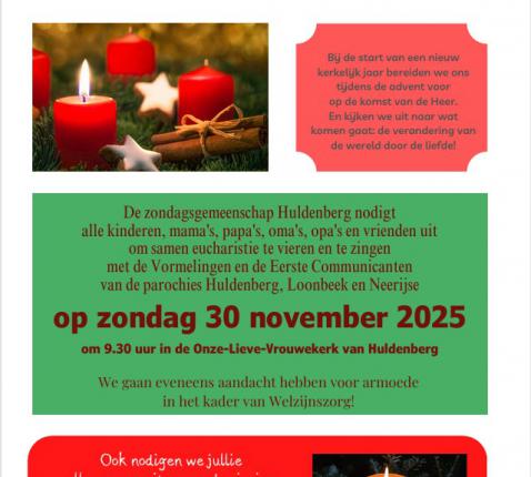 Gezins- en adventsviering in Huldenberg Gezins- en adventsviering in Huldenberg