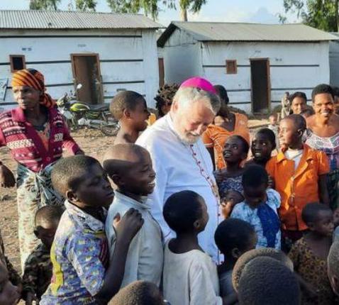 Bisschop Kockerols in Goma © Vicariaat Brussel