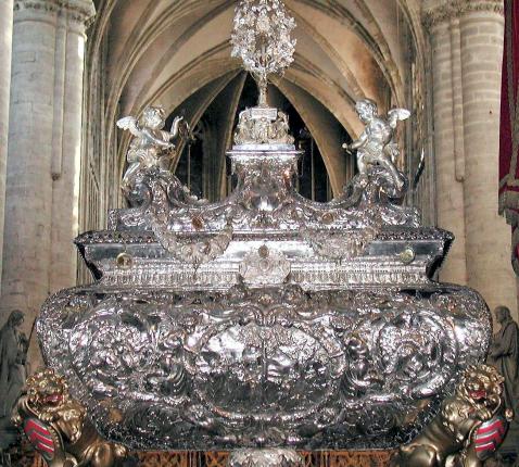 Reliekschrijn Sint-Gummarus, Wierick Somers, 1681-82 met Zilveren boom, Johannes Fallais, 1665-66 © Jan Verheyen