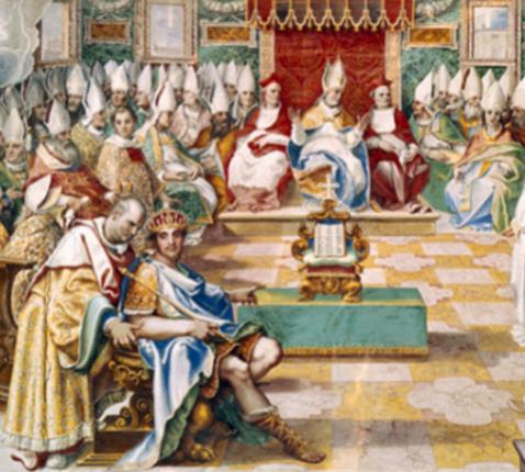 Het concilie van Nicea © Wiki
