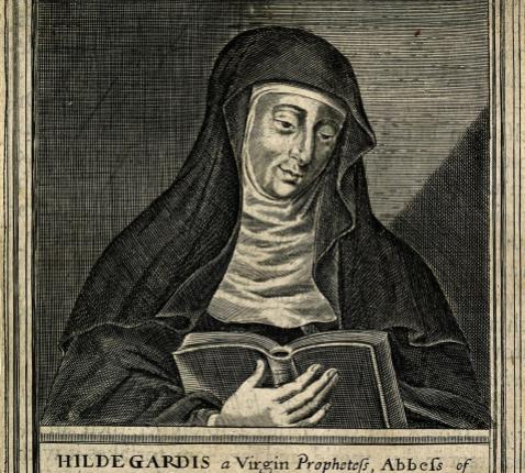 Hildegard von Bingen. © Wiki: By https://wellcomeimages.org/indexplus/obf_images/da/f1/0c6a1af1819a4746c3fbcb70226e.jpgGallery: https://wellcomeimages.org/indexplus/image/V0002761.htmlWellcome Collection gallery (2018-03-30): https://wellcomecollection.org/works/ksgp4cdy CC-BY-4
