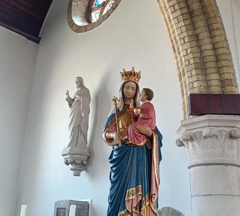 Mariabeeld kerk Middelkerke © PE Sint-Andreas Middelkerke