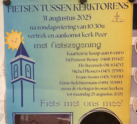 Fietsen tussen Kerktorens op 31 augustus © PE Tabor Peer