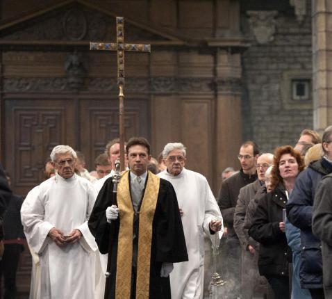 Intredeprocessie. Christus zelf roept ons bijeen. © Sint-Baafskathedraal, Gent
