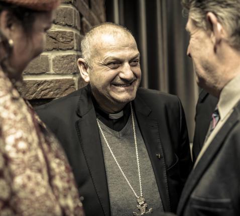Jacques Mourad, aartsbisschop van Homs in Syrië. © Leo De Bock