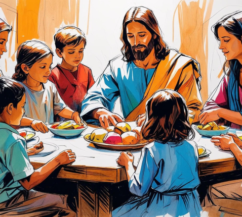 Met Jezus aan tafel © Emmanuel Vidts Met Jezus aan tafel © Emmanuel Vidts
