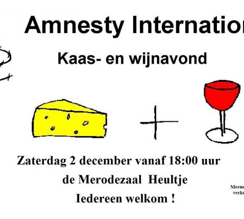 flyer kaas- en wijnavond 