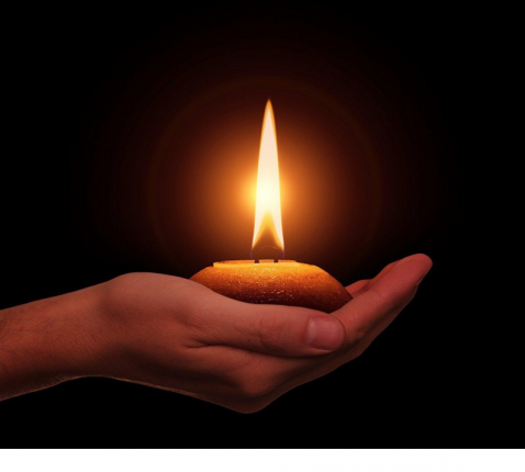 Kaarsje voor overledenen 