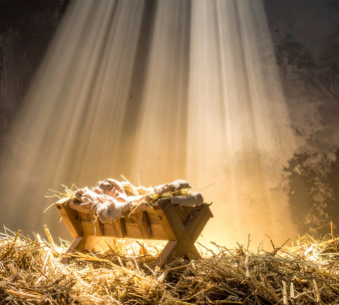 "Zij wikkelde Hem in doeken en legde Hem neer in een kribbe" "Zij wikkelde Hem in doeken en legde Hem neer in een kribbe"
